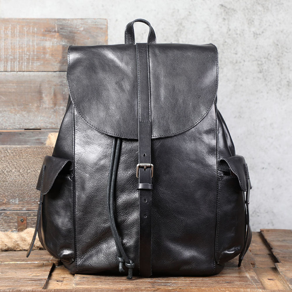 Premium Leather Backpack with Large Capacity