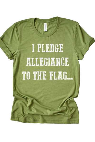 I Pledge Allegiance to the Flag Tee 3045 - Korvel