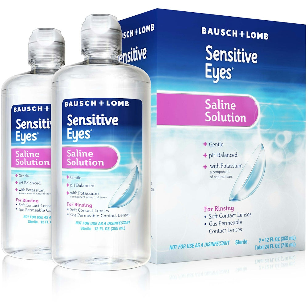 Bausch & Lomb Gentle Sensitive Eyes Plus Saline Solution Value Pack