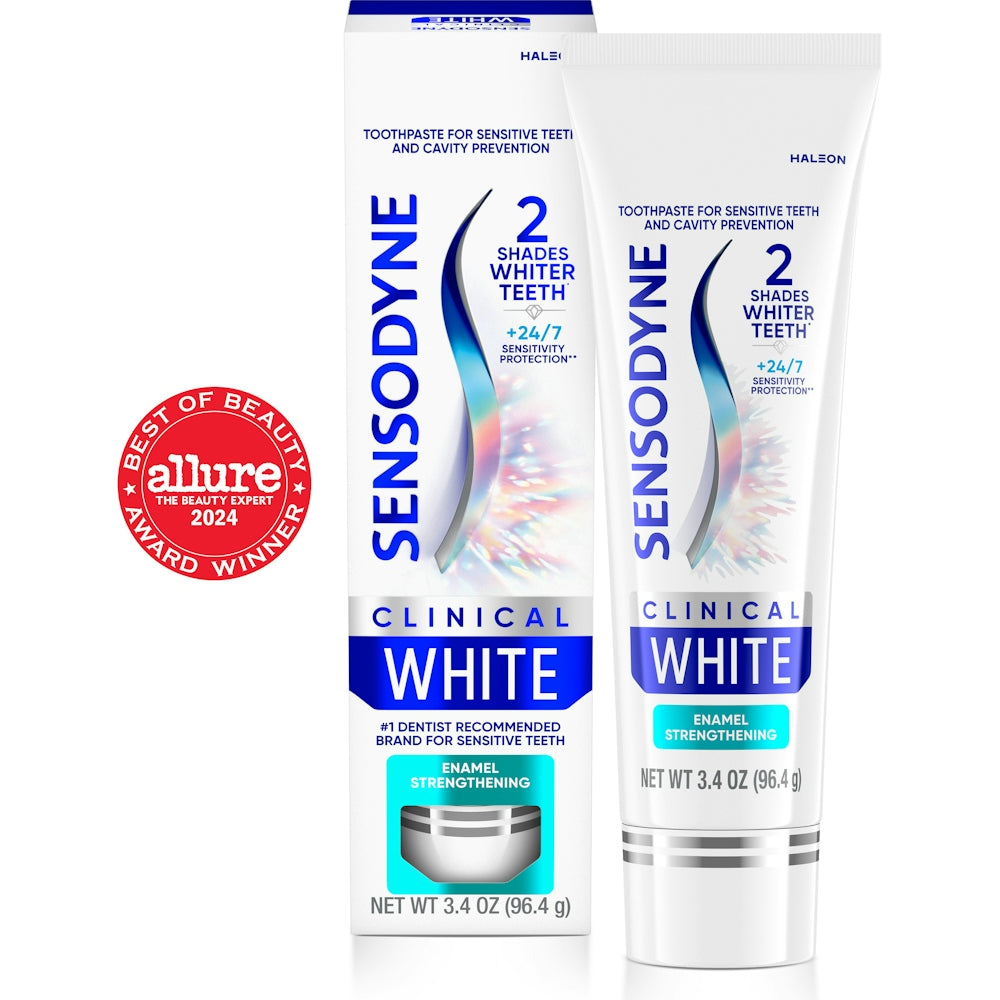 Dentifrice renforçant l'émail blanc Sensodyne Clinical, 3,4 oz