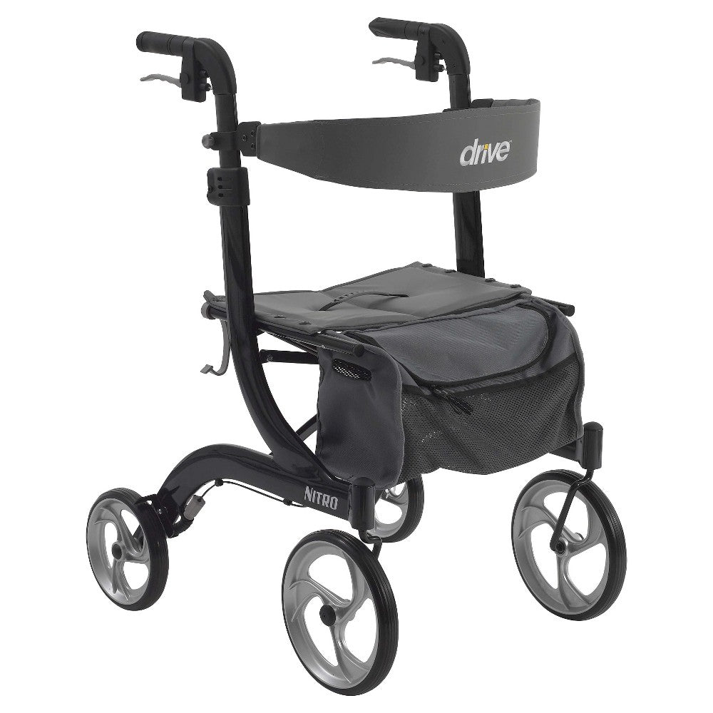 Déambulateur Rollator Euro Style Nitro de Drive Medical - Noir