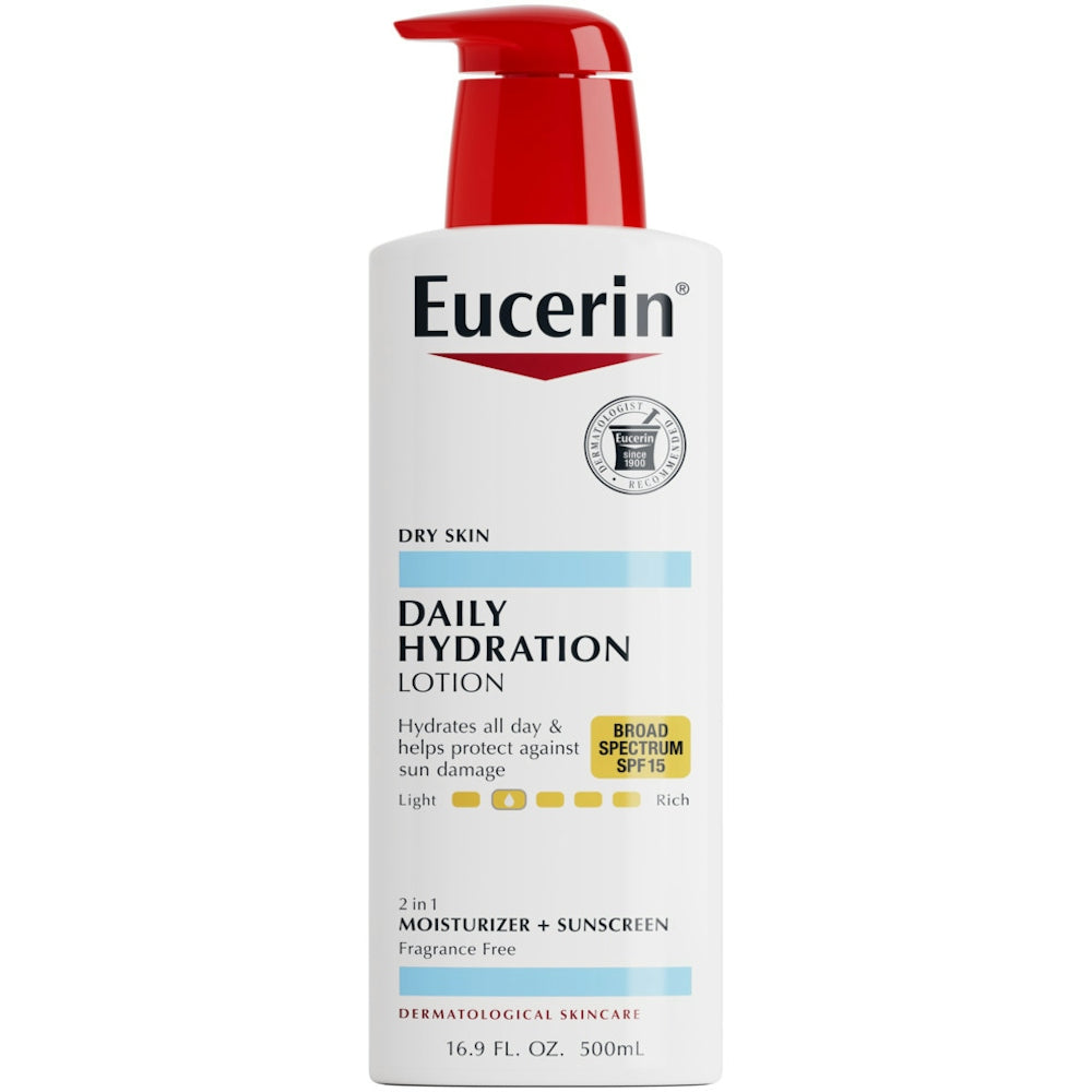 Eucerin Daily Hydration Body Lotion SPF 15 - 16.9 Fl Oz