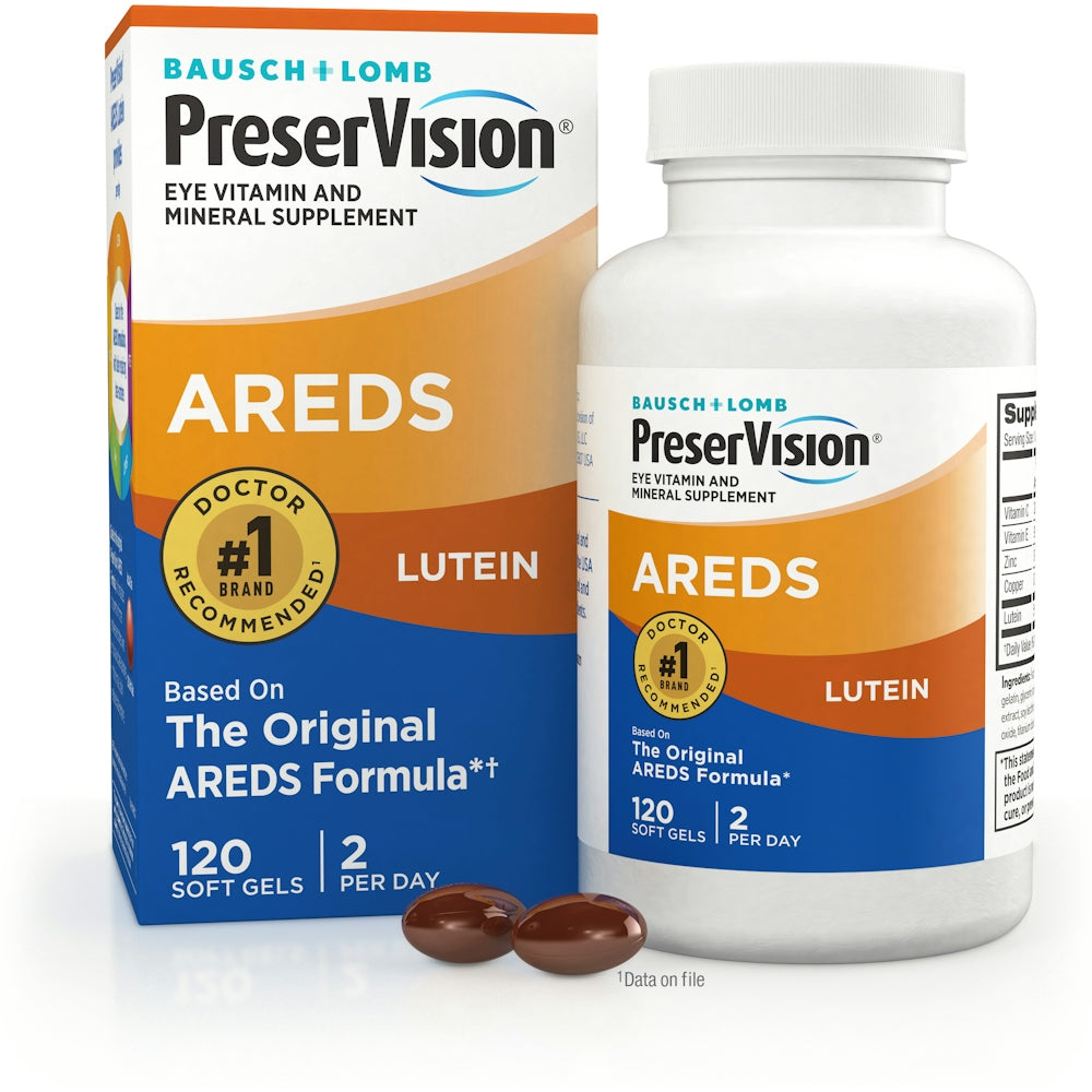 PreserVision Eye Vitamin & Mineral Supplement - AREDS Formula Soft Gels