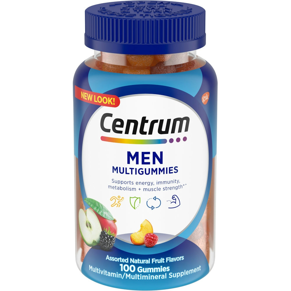 Centrum Hombres Gomas Multivitamínicas - 100 Unidades