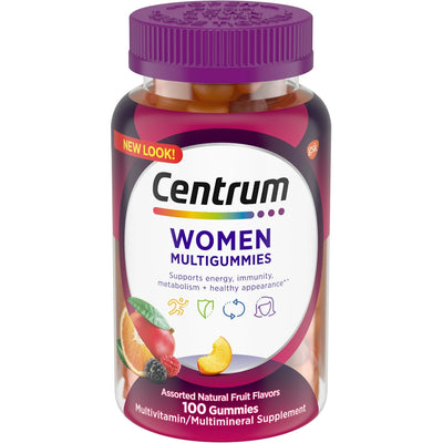 Centrum MultiGummies pour Femmes – Saveurs de Fruits Assortis