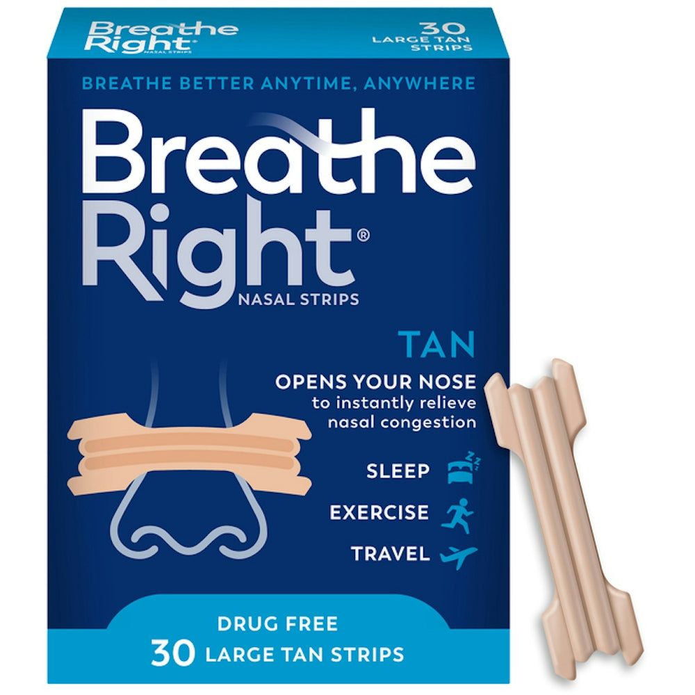Breathe Right® Original Tan Nasal Strips - Large Size