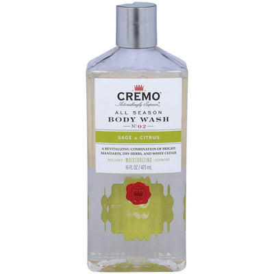 Cremo Gel Douche, Sauge & Agrumes, Toute Saison, 16 Fl Oz