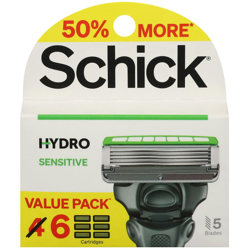 Recambios para Afeitadora Sensible Schick Hydro para Hombres - Paquete de Valor
