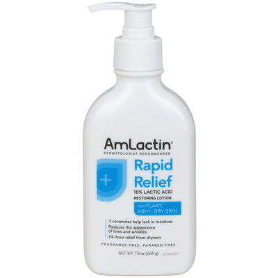 Loción AmLactin Rapid Relief 15% Ácido Láctico - 7.9 Oz