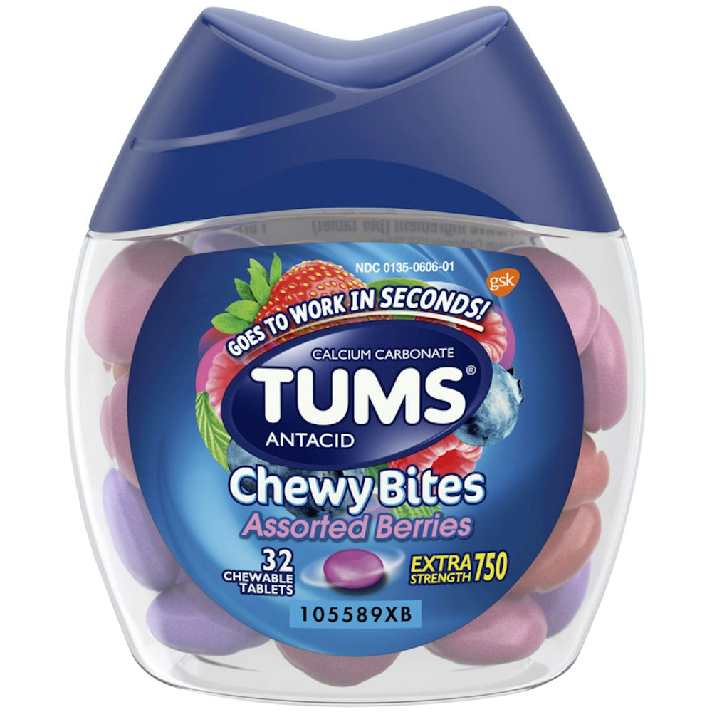 Tums® Antacid Chewy Bites – Extra Strength 750 mg (Frutas Variadas)