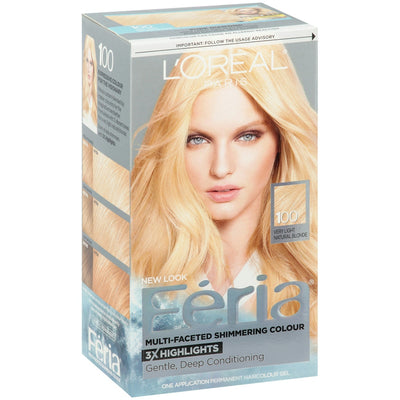 Feria L'Oreal Paris Permanent Haircolour Gel - Very Light Natural Blonde 100