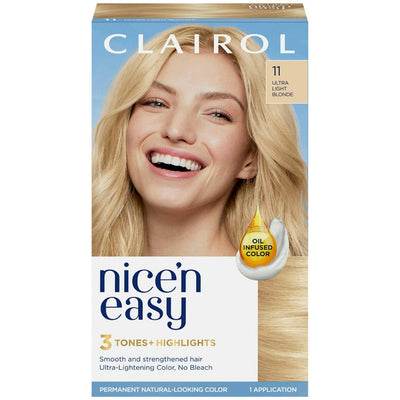 Clairol Nice 'n Easy Permanent Hair Dye, 87 Ultra Light Natural Blonde