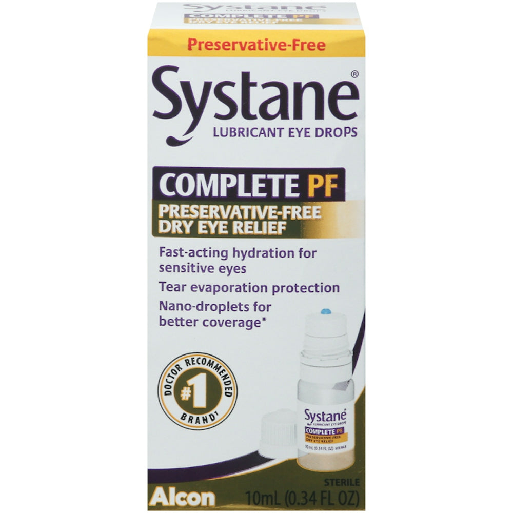 Systane Complete PF Lubricant Eye Drops - 0.34 Fl Oz