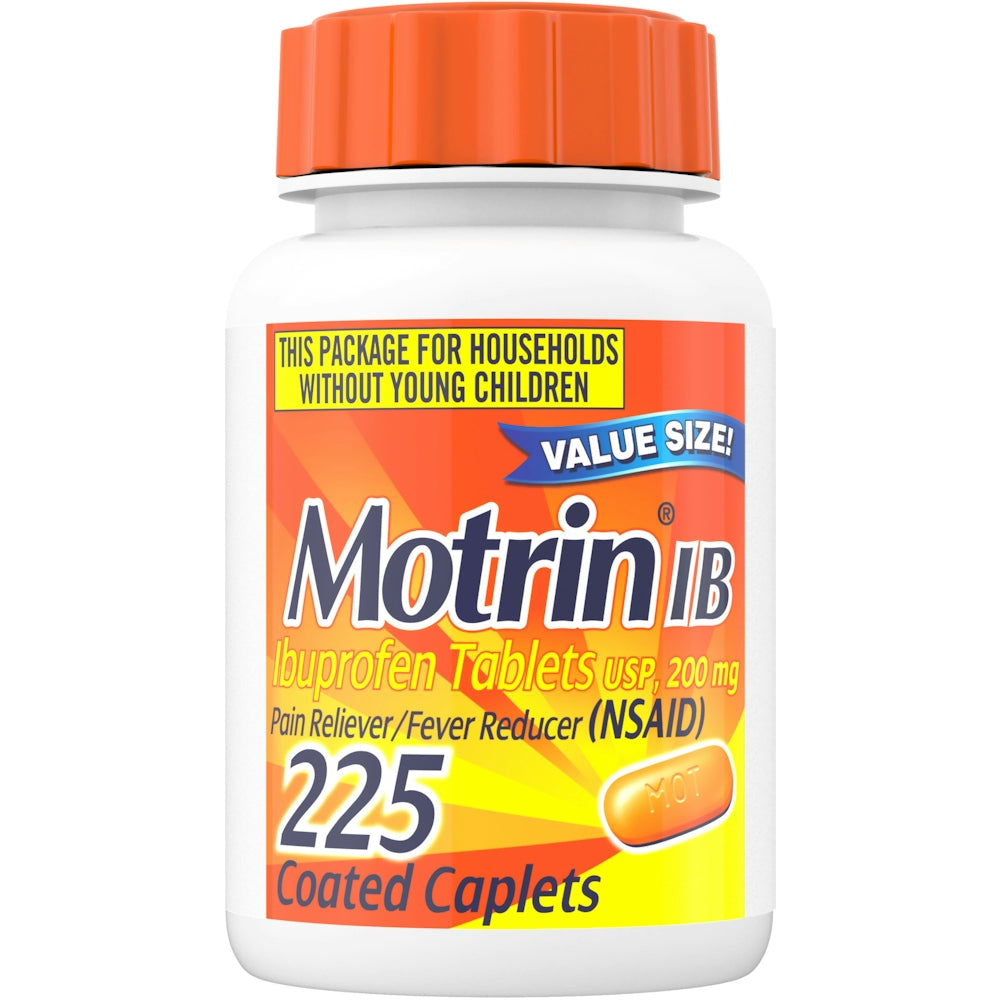 Comprimés d'ibuprofène Motrin IB - Soulagement rapide de la douleur, 200 mg