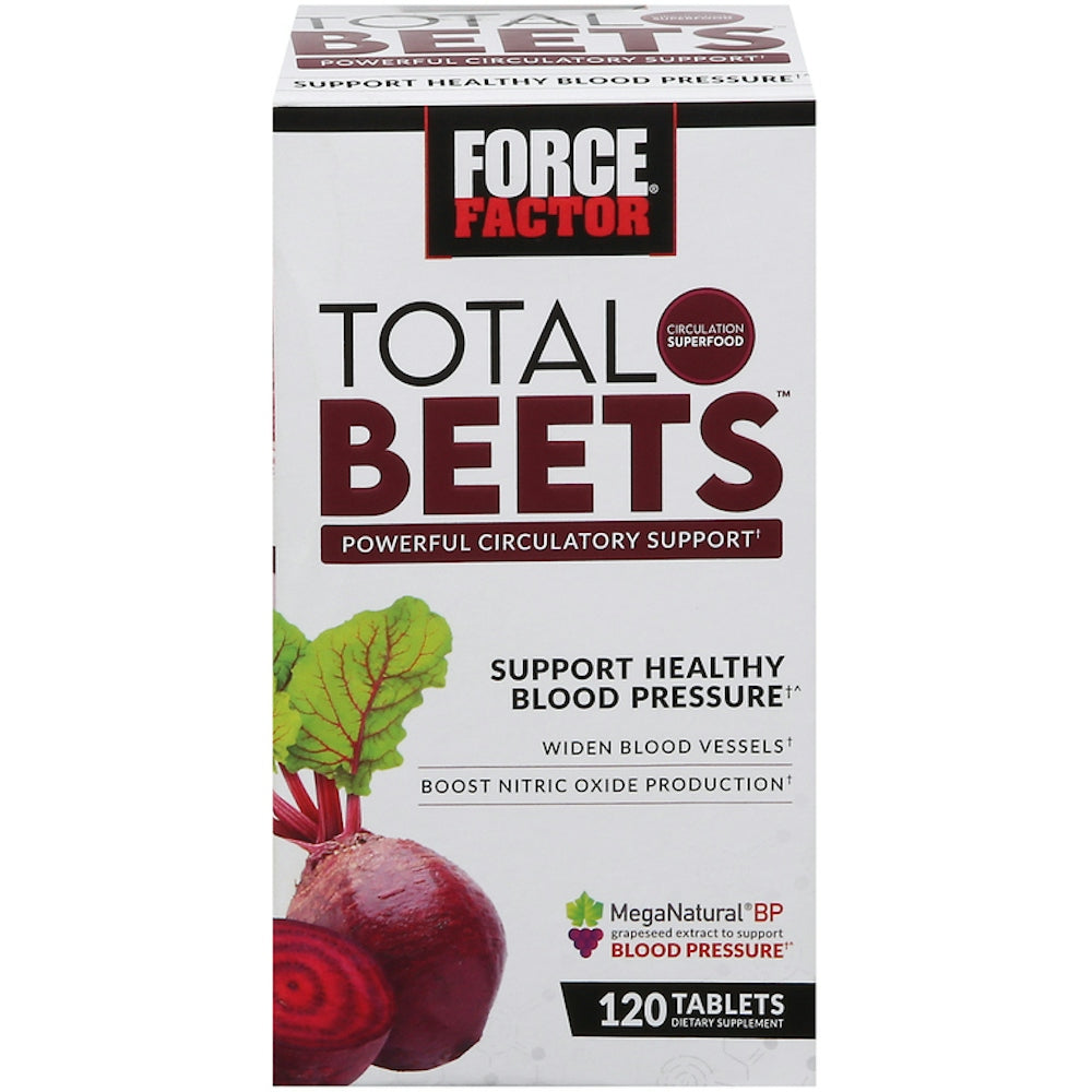 Force Factor Total Beets - 120 Tabletas para Vitalidad