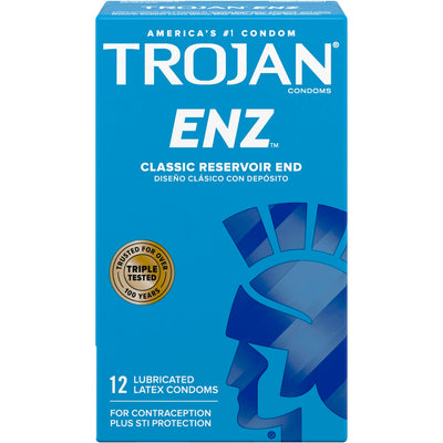 Préservatifs en latex premium lubrifiés Trojan Enz