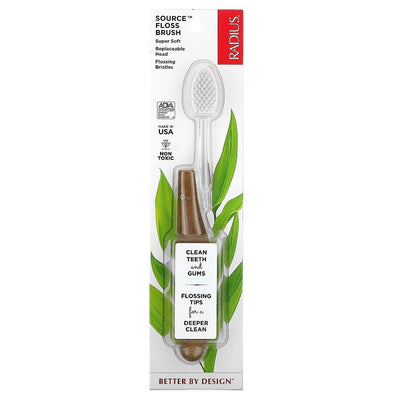 Radius Source Floss Brush Super Soft Toothbrush
