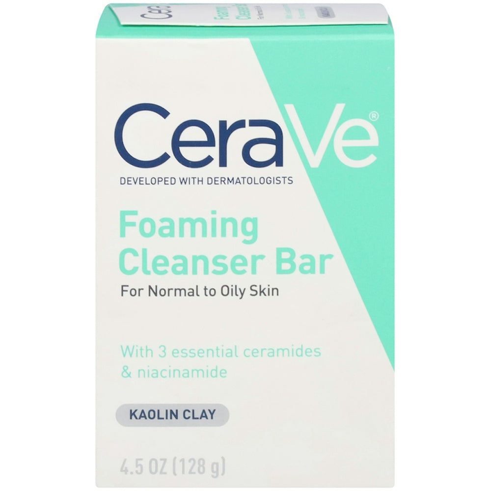 CeraVe Savon Nettoyant Moussant avec Argile Kaolin - 4,5 Oz