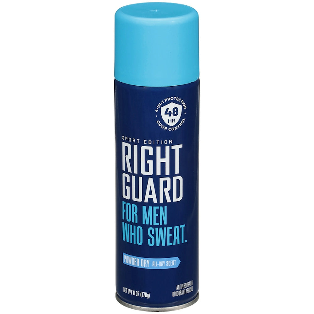 Desodorante en aerosol Right Guard, Powder Dry, 6 oz
