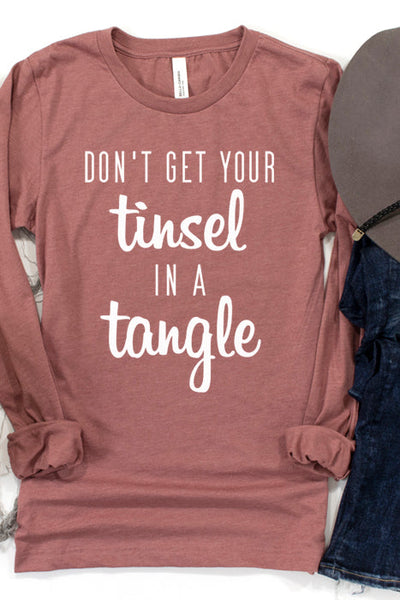 Tinsel in a Tangle Long Sleeve Tee - Korvel