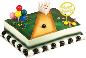 Kit de Décoration de Gâteau d'Anniversaire Bowling