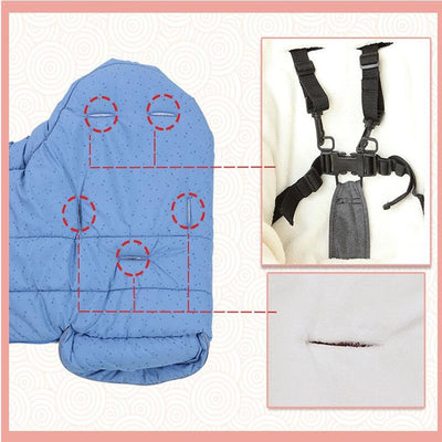 Baby Stroller Accessories Sleeping bag winter pram liner carriage padding cushion mattress mat Sleepsack Envelope Newborns 0-6M - Korvel