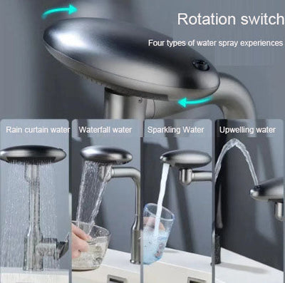 UFO Adjustable Bathroom Sink Faucet