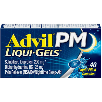 Advil PM Liqui-Gels Cápsulas para Ayuda Nocturna para Dormir