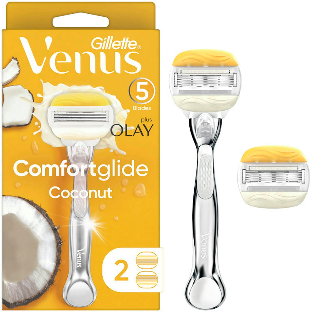 Ensemble de rasoirs pour femmes Venus Comfortglide Plus Olay Coconut