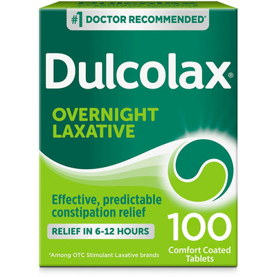 Dulcolax Laxatif de Nuit – Comprimés enrobés de confort de 5 mg