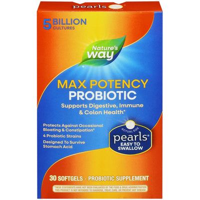 Nature's Way Max Potency Probiotic - 30 Softgels