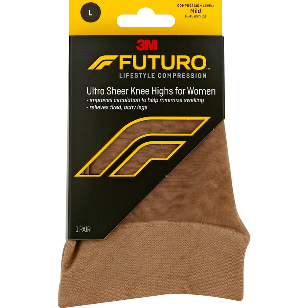 FUTURO Chaussettes Hautes Ultra Transparentes Énergisantes - Grande