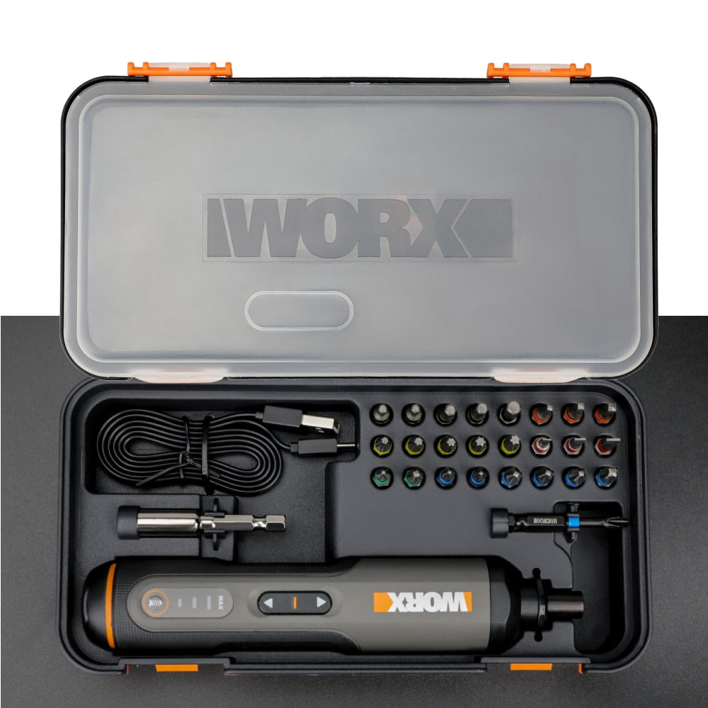 Ensemble de tournevis électriques mini Worx 4V avec 26 embouts