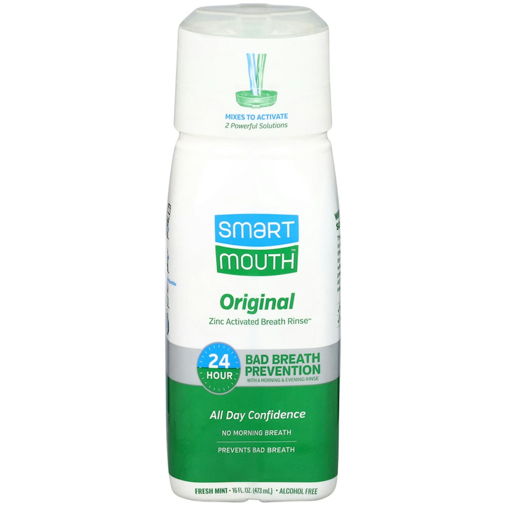 Rince-bouche Smart Mouth Original Activé au Zinc Saveur Menthe Fraîche 16 Fl Oz