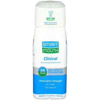 Enjuague bucal clínico de menta limpia activado por zinc Smart Mouth 16 Fl Oz