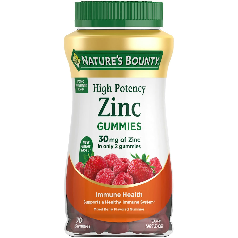 Nature's Bounty Zinc Immune Support Gummies - Mixed Berry Flavor