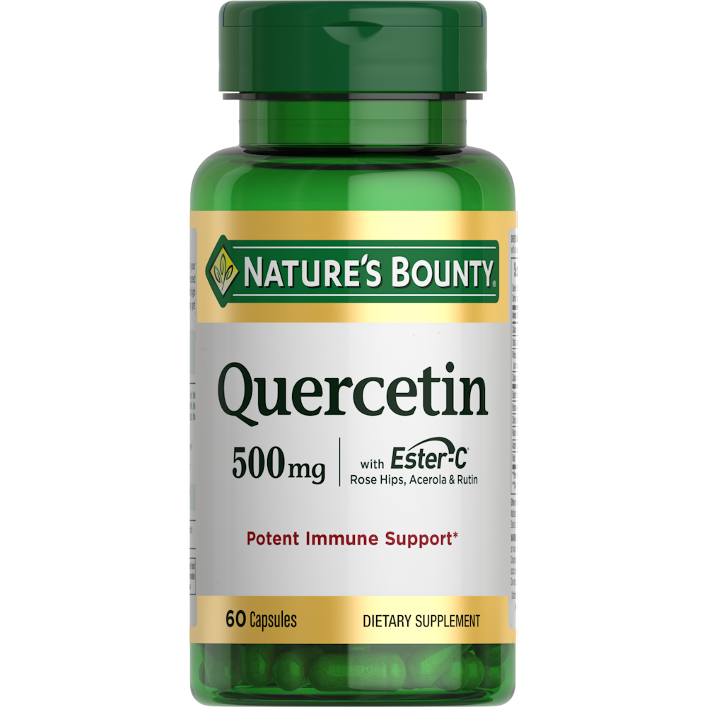 Quercétine avec Ester-C de Nature's Bounty, capsules de 500 mg