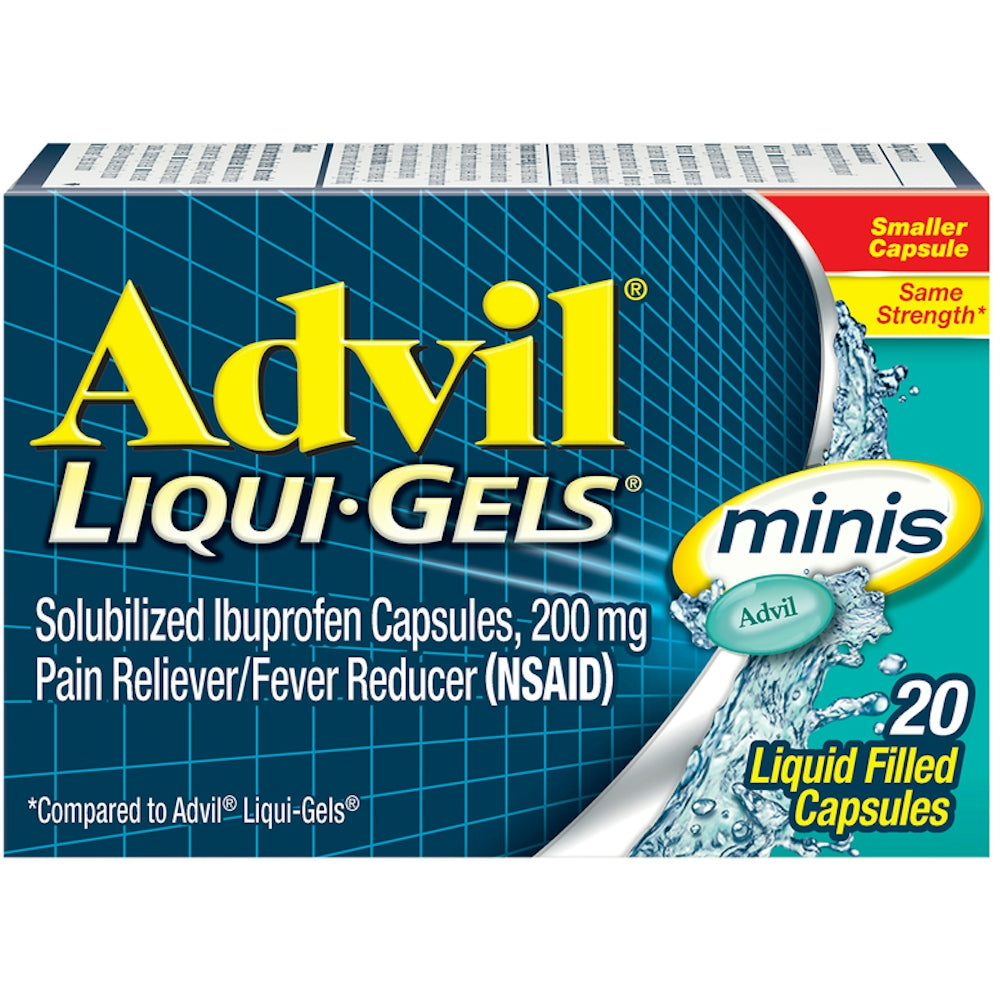Advil Liqui-Gels Minis, 200 Mg - Soulagement de la douleur et réduction de la fièvre