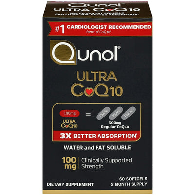 Qunol Ultra CoQ10 100mg Softgels - 60 Count
