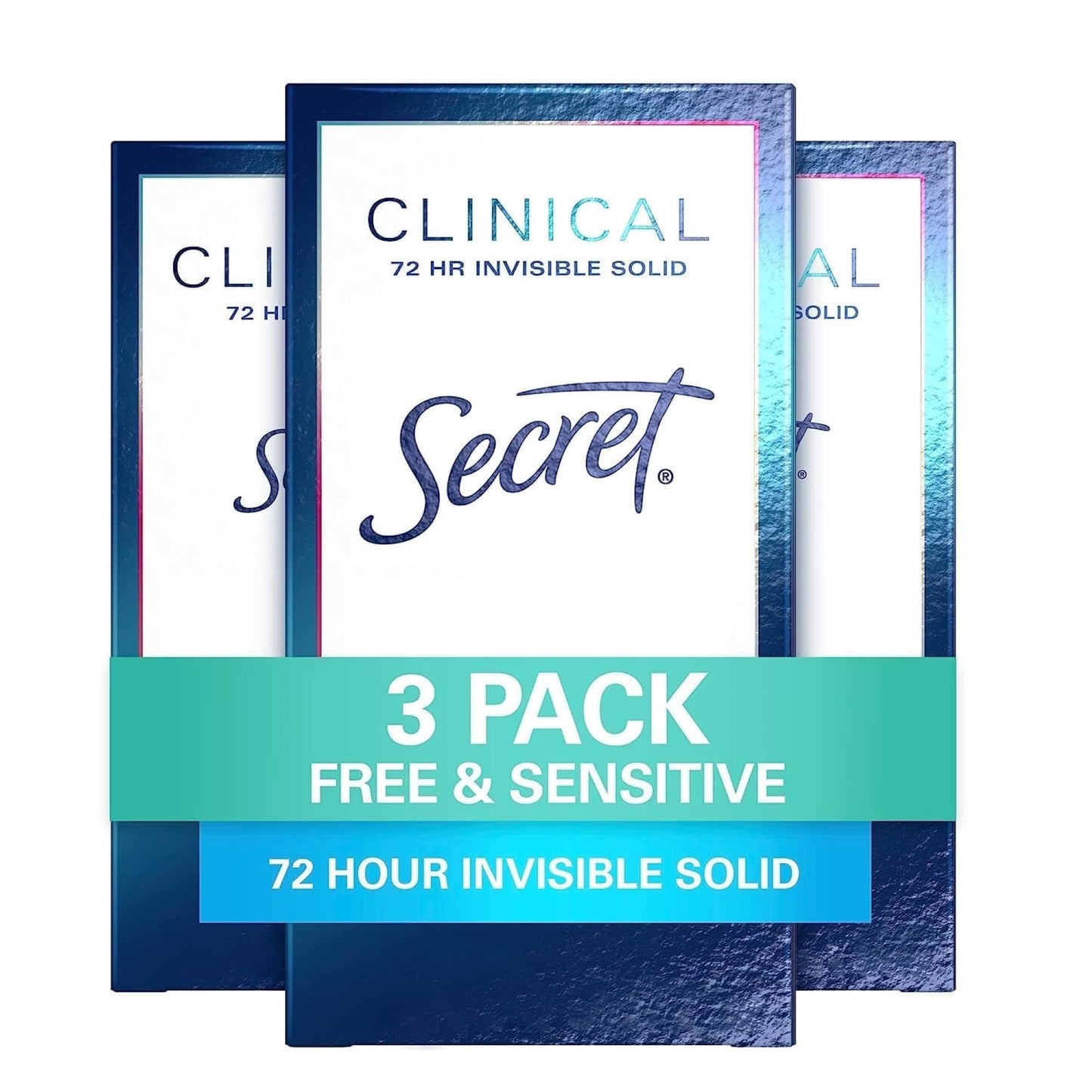 Desodorante Antitranspirante Invisible Sólido de Fuerza Clínica Secret para Mujeres - 1.6oz