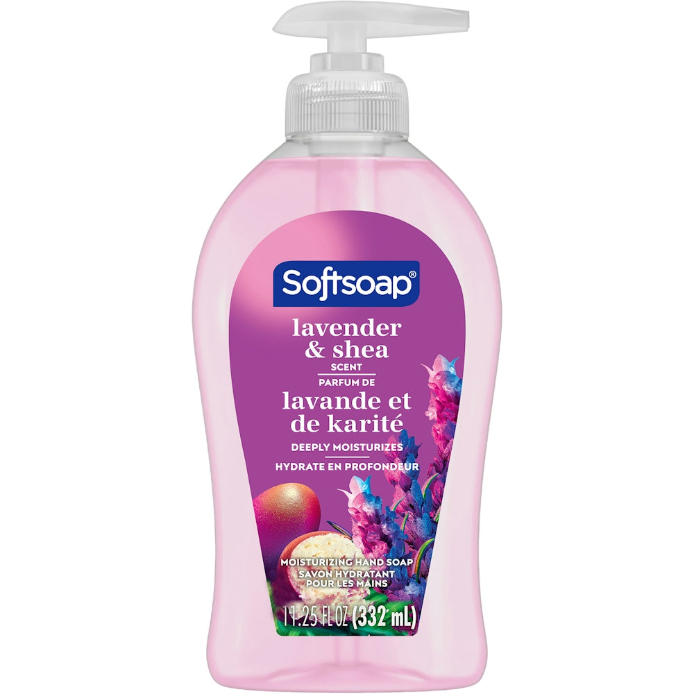 Savon liquide profondément hydratant Softsoap avec beurre de karité et lavande
