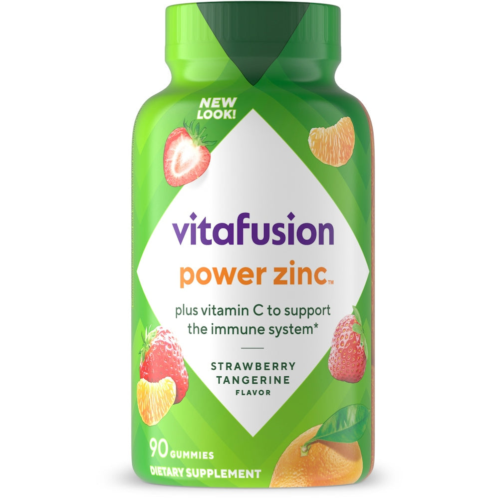 Vitafusion Power Zinc Gummy Vitamins - Strawberry Tangerine Flavor