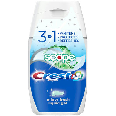 Crest Complete Plus Scope Dentifrice Gel Liquide Éclaircissant 3-en-1 4,6 Oz