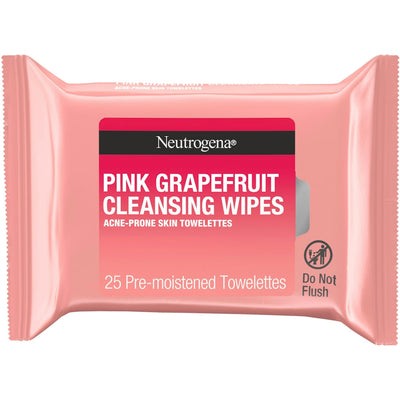 Neutrogena Oil-Free Acne Cleansing Face Wipes with Pink Grapefruit