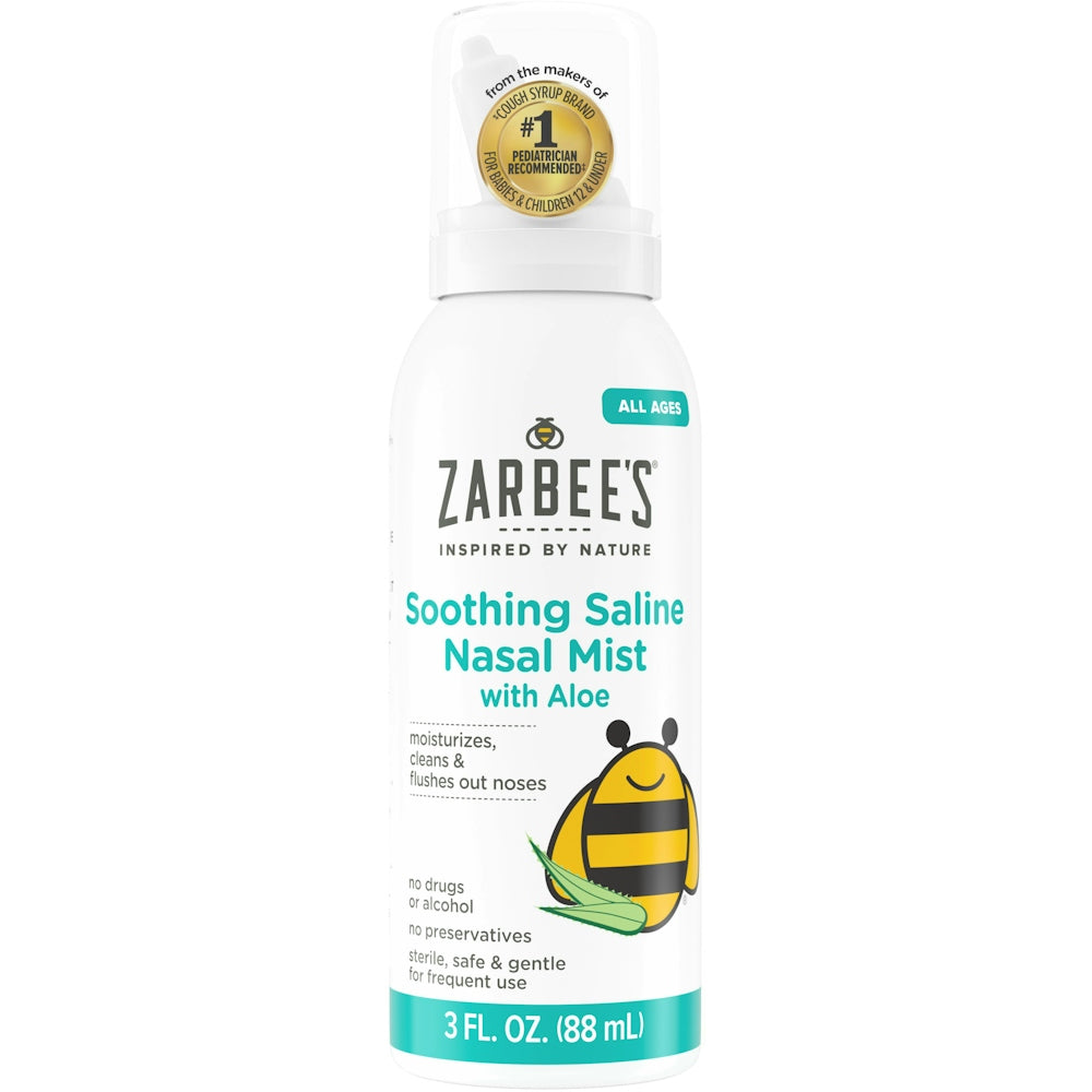 Zarbee's Naturals Aloe Spray Salino Suave - 3 fl oz