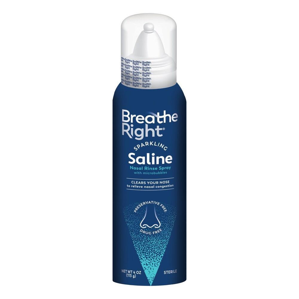 Breathe Right Sparkling Saline Nasal Rinse Spray