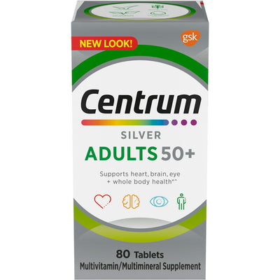 Centrum Silver Multivitamin pour Adultes de 50 ans et plus, Comprimés