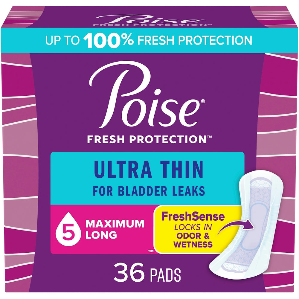 Serviettes hygiéniques ultra fines Poise - Absorption maximale