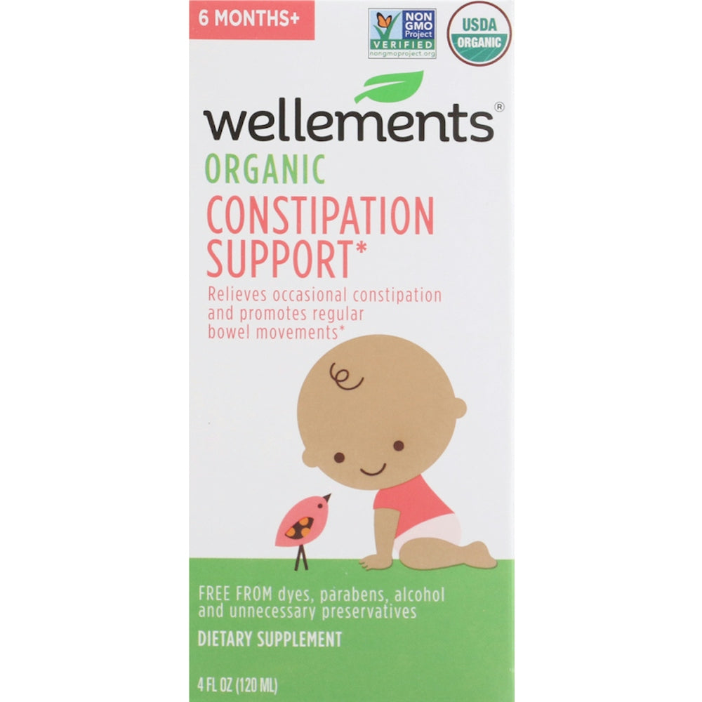 Wellements® Apoyo Orgánico para el Estreñimiento - 4 Fl Oz