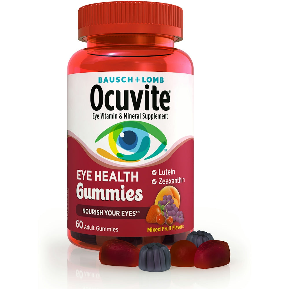 Gomitas Ocuvite para la Salud Ocular de Adultos - Frutas Mixtas, 60 Conteo